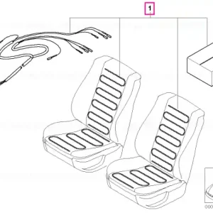 Chilipir Inst.kit for seat heating on both sides - BMW