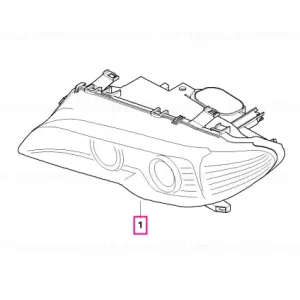 Bi-xenon headlight, left - BMW Reducere