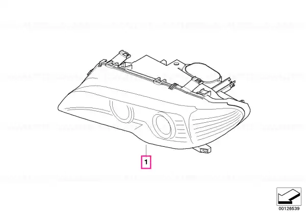 Bi-xenon headlight, left - BMW Reducere