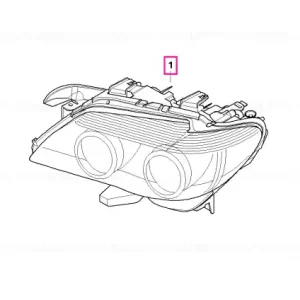 Headlight xenon, right - BMW Lichidare de stoc
