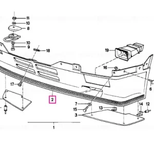 Spoiler fata BMW Seria 3 E30; Seria 3 E30 M3 Livrare rapidă