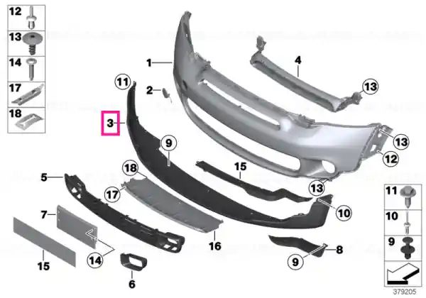 Spoiler front - BMW - Mini Reducere extra