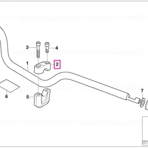 Suport fixare, sus D=28,5 - BMW Motorrad Reduceri