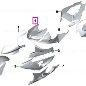 Capac rezervor, mijloc ALPINE-WHITE - BMW Motorrad Cel mai vândut