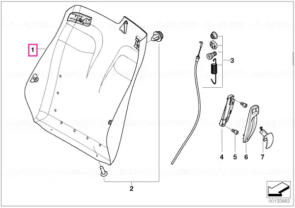 Reducere Rear panel, left CREAMBEIGE - BMW