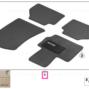 Discount Set covoraș velur TS, LL, OYSTER - BMW