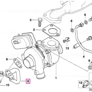 Doar azi Țeavă retur ZYL.5-8 ZYL. 5-8 - BMW