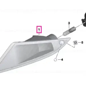 Plată sigură Front right turn indicator - BMW Motorrad