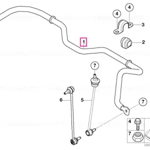 Reducere extra Stabilizer, front D=16MM - BMW - Mini