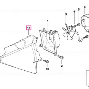 Preț redus Air duct RE - BMW Motorrad