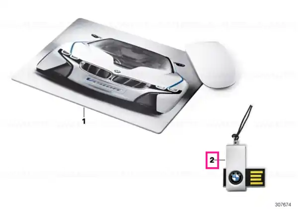 Bestseller BMW USB stick, 4GB SILVER