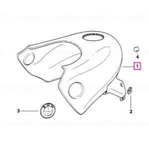 Plată securizată Panou ornamental - BMW Motorrad
