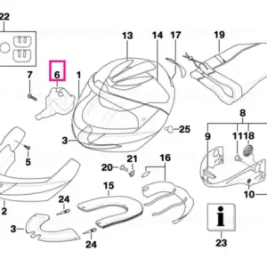 Cheek cushion left, helmet 5 56-57 - BMW Motorrad Cumpără online