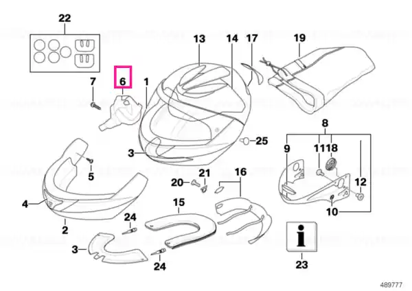 Cheek cushion left, helmet 5 56-57 - BMW Motorrad Cumpără online