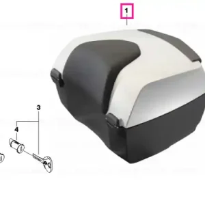 Touring topcase VERMILIONRED ME - BMW Motorrad Reducere