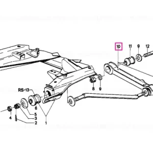Plată sigură Wishbone, right - BMW