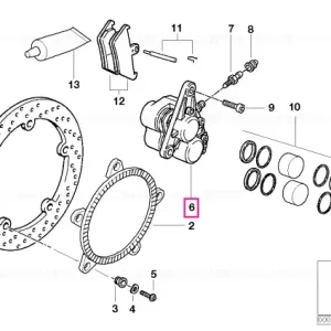 Etrier frână EVO dreapta D=32/36MM - BMW Motorrad Disponibil imediat