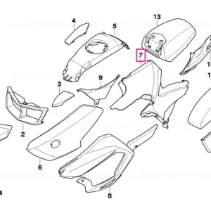 Retur ușor Panou lateral spate dreapta - BMW Motorrad