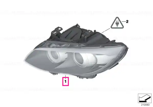 AHL-xenon headlight, left - BMW Reducere