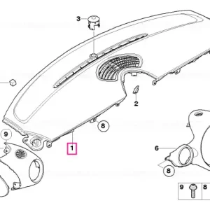 Panou bord dashboard superior - BMW - Mini Cel mai bun preț