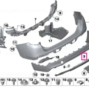 Capac bara spate M-PAKET - BMW Chilipir