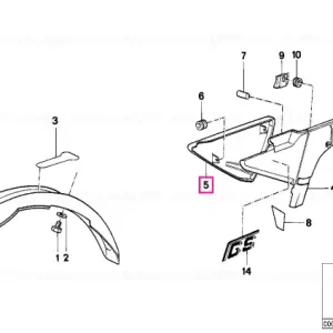 Expediere rapidă Capac baterie dreapta aprimat - BMW Motorrad