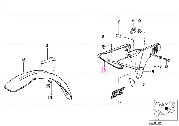 Expediere rapidă Capac baterie dreapta aprimat - BMW Motorrad