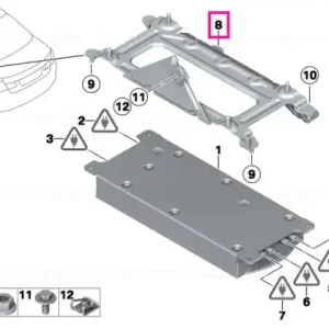Plată securizată Suport unitate control - BMW