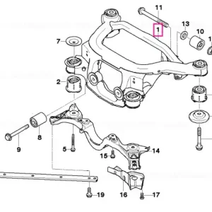 Rear axle carrier - BMW Ofertă de sezon