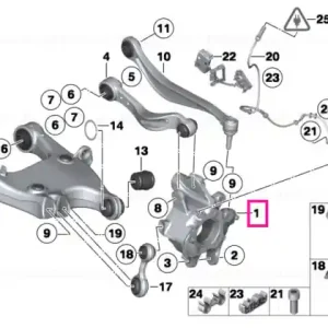 Disponibil imediat Wheel carrier, rear right - BMW