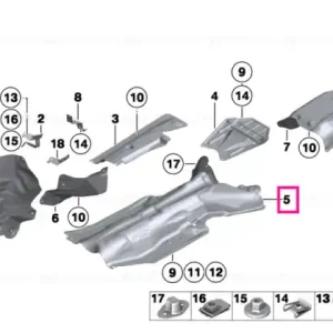 Fuel tank heat insulation - BMW Reducere