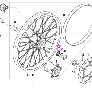 Grooved ball bearing - BMW Motorrad Nu rata
