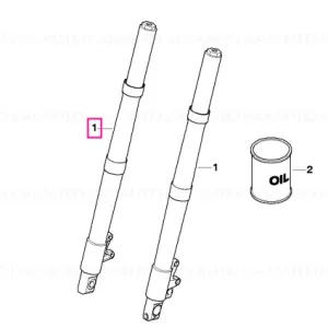Fork leg right - BMW Motorrad Nu rata