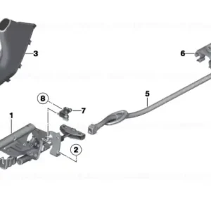 Handbrake handle SCHWARZ - BMW Preferatul clienților