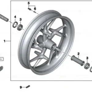 Bucșă filetată port roată M24X1,5 - BMW Motorrad Bestseller