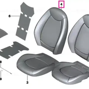 Promoție Capac spătar piele stânga T9E1 CARBON - BMW - Mini