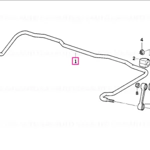 Stabilizer, rear D=17MM - BMW Livrare expres