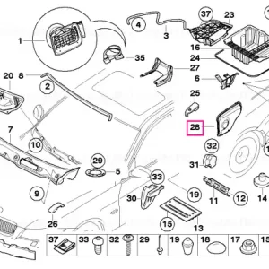 Bestseller Capac panou lateral spate stâng - BMW