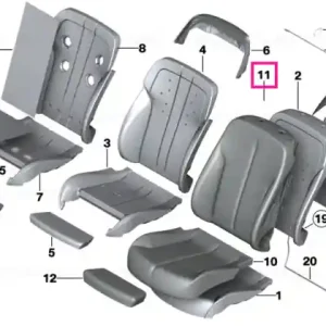 Cel mai vândut Pernă spate piele LCEX ELF.WEISS LCEX ELF. WEISS - BMW