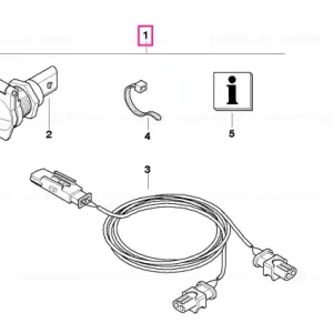 Expediere rapidă Retrofit kit, socket - BMW Motorrad