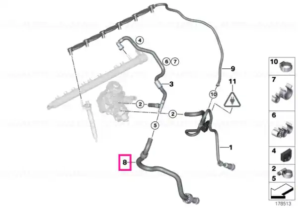 Fuel return line - BMW Ieftin