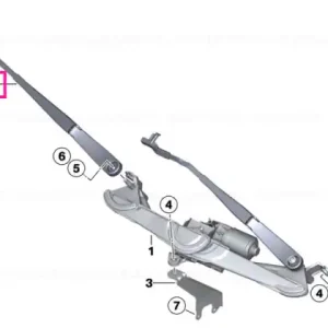 Reduceri Wiper arm, passenger's side - BMW
