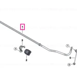 Retur ușor Stabilizer, rear D=15MM - BMW