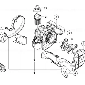 Rear air conditioning control - BMW Plată sigură