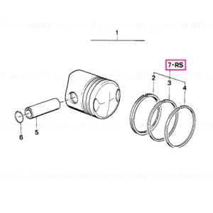 Kit reparație segmenți piston D=73,5 - BMW Motorrad Cumpără online