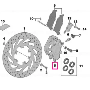 Bestseller Brake caliper, front - BMW Motorrad