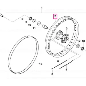 Reduceri Wheel, front 2,15X21 - BMW Motorrad