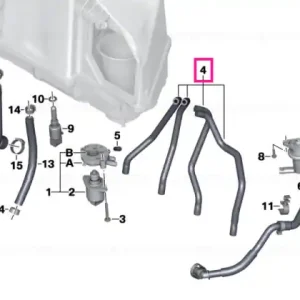 Retur ușor Set furtun ralanti - BMW Motorrad