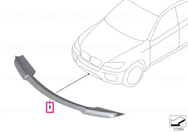 Front attachment, carbon M PERFORMANCE - BMW Doar azi