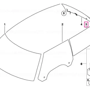 Ofertă de sezon Side window, black right - BMW - Mini